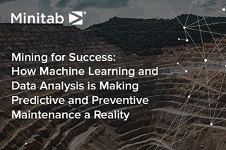 Cover of Mining for Success webinar with Minitab logo in the corner and open quarry mine in the background.