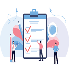 Checklist icon on clipboard.